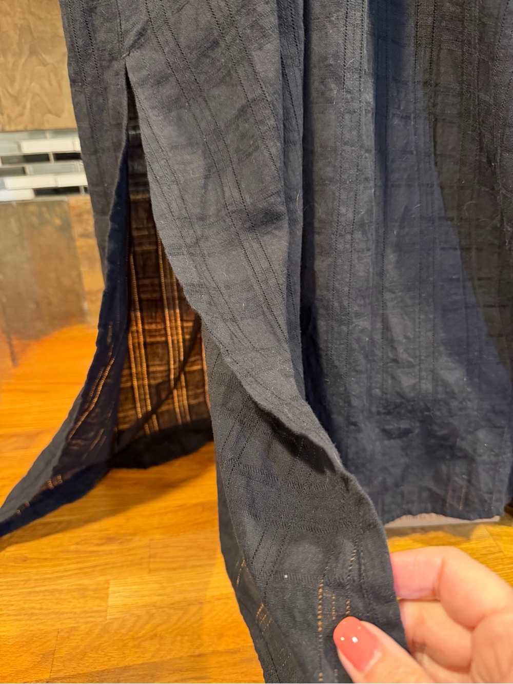 Rue Stiic Black Puff-Sleeve Tie-Waist Maxi Dress, size small - Picture 3 of 12